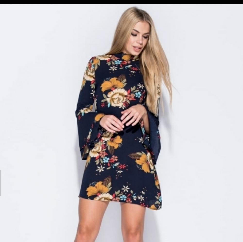 High neck Parisian Dress